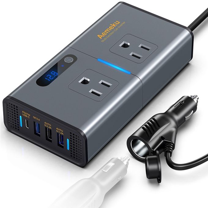 Power Up Anywhere: Car 200W Inverter USB Converter