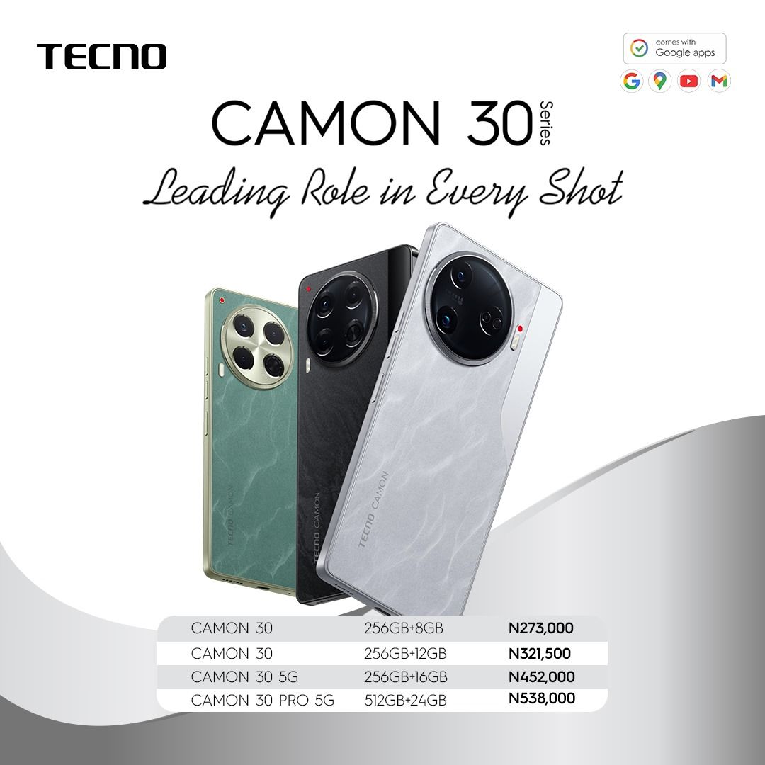 Tecno Camon 30 Specs and Prices In Nigeria Latest Update (April 2024)