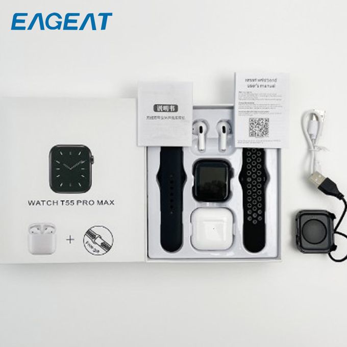 EAGEAT T55PRO MAX Two-in-One Smart Watch with Bluetooth Headset: Advanced Features and Style at an Affordable Price